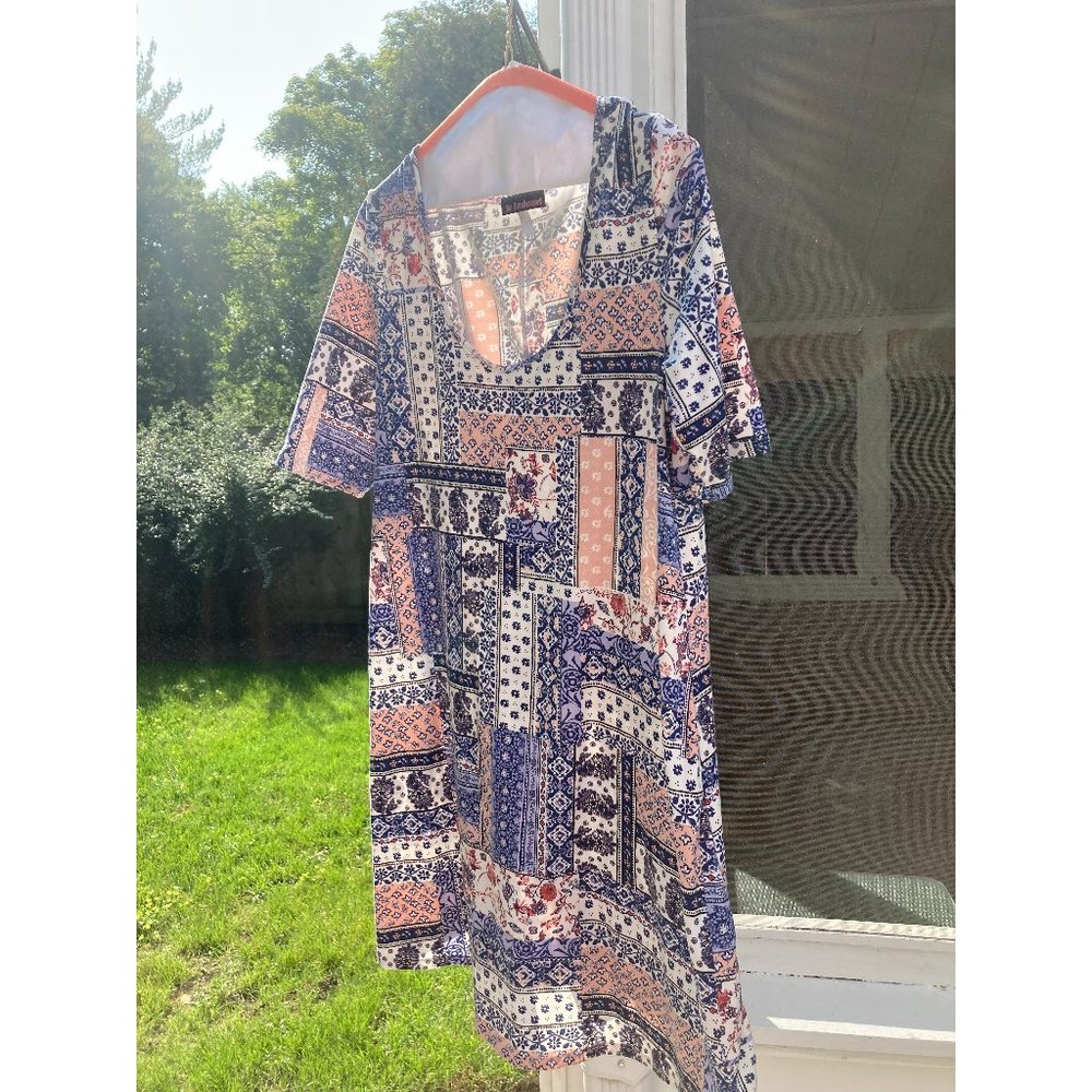 Joe Benbasset multi colored soft tshirt dress
